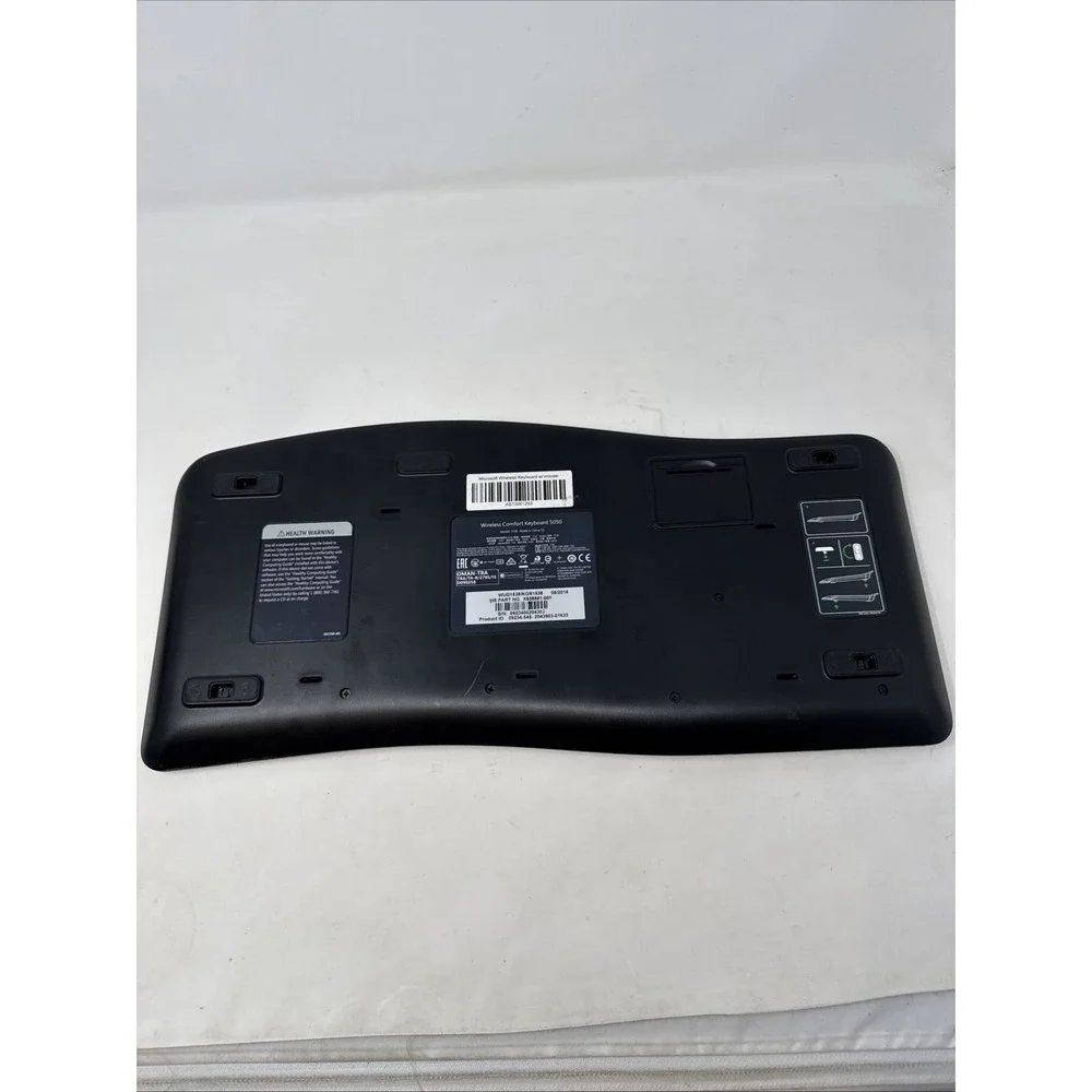 Microsoft Wireless Comfort Keyboard 5050 Model 1728 No Receiver‎ Tested
